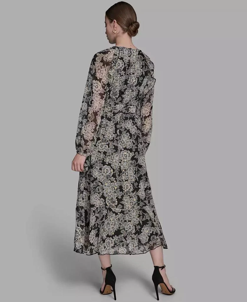 long sleeve maternity dress Momyknows Sequin Tulle Splicing Long Sleeve Maternity Gender Reveal Maxi Dress champion / M