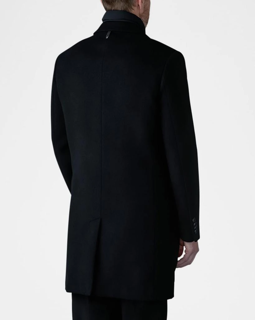 Mackage Men's Wool Topcoat with Removable Down Bib 4