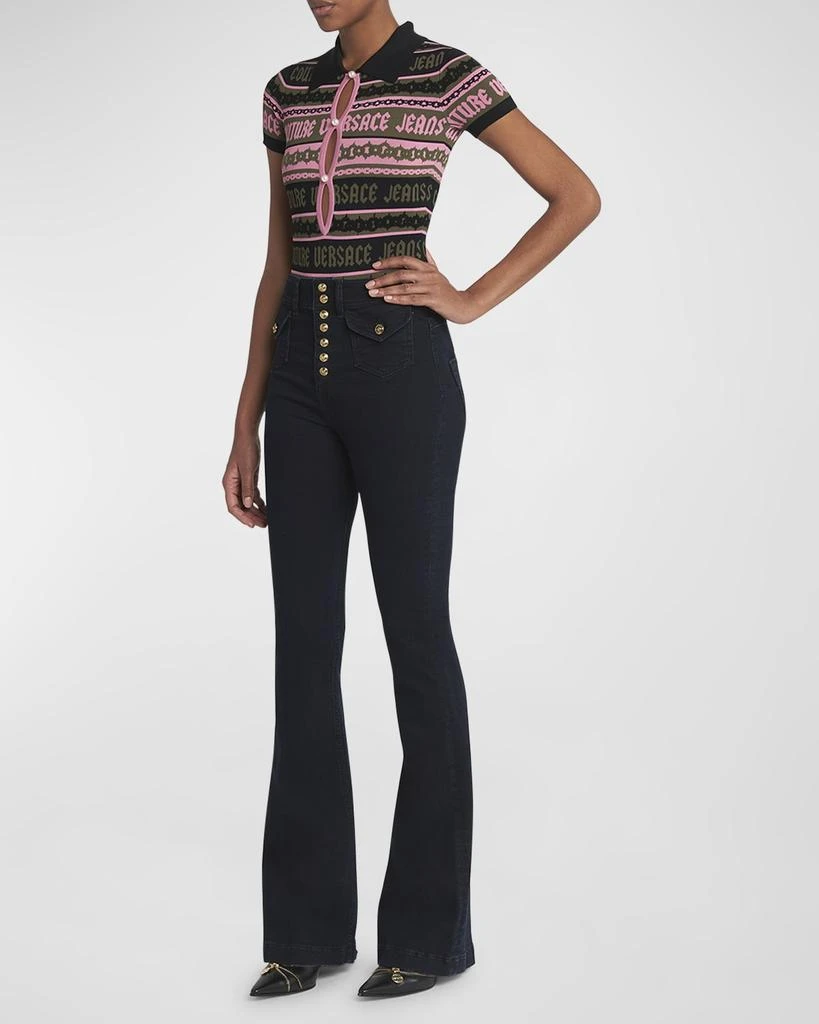 Versace Mid-Rise Bootcut Jeans 3