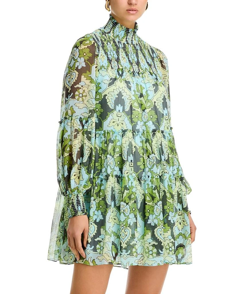 Cinq à Sept Damask Rika Paisley Smocked Tent Dress 1