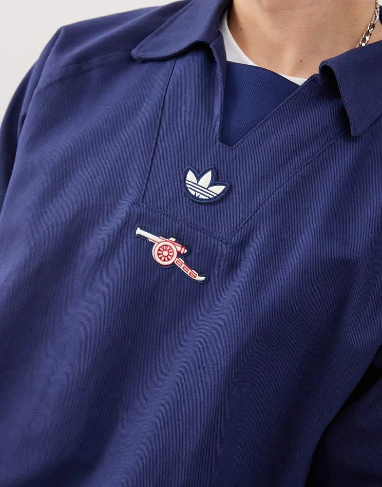 Adidas adidas Originals Arsenal Terrace Icons Drill Top in blue 4