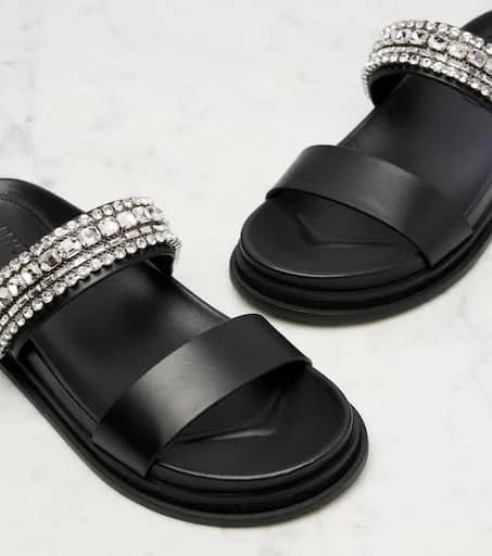Jimmy Choo Jadi crystal-embellished leather slides 5