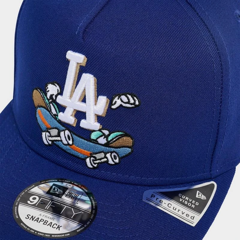 New Era New Era Los Angeles Dodgers MLB 9FIFTY A-Frame Cartoon Snapback Hat 4