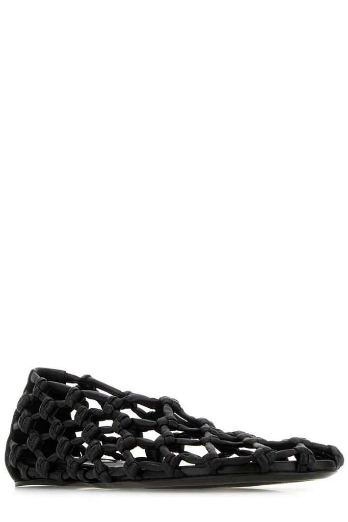 Jil Sander Jil Sander Knot-Detailed Round Toe Ballet Flats 2