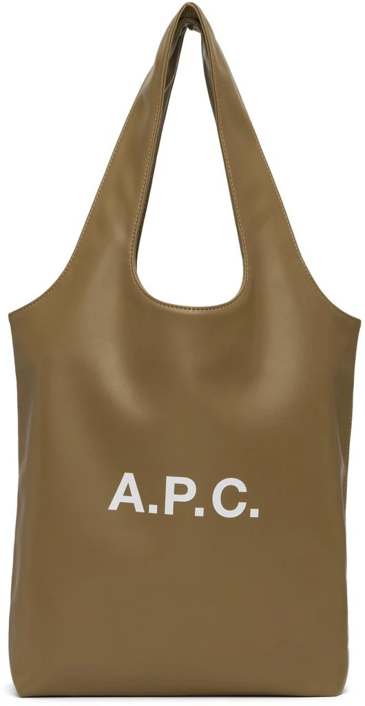 A.P.C. Tan Ninon Small Tote 1