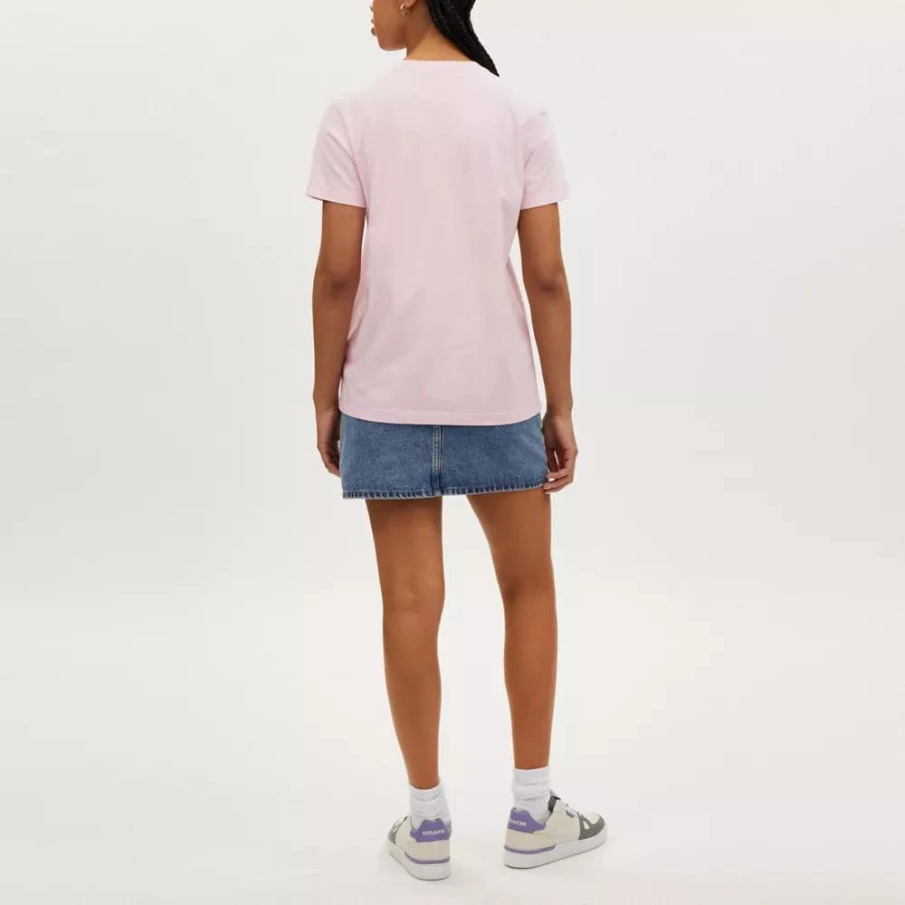 Coach Signature T Shirt In Organic Cotton 4