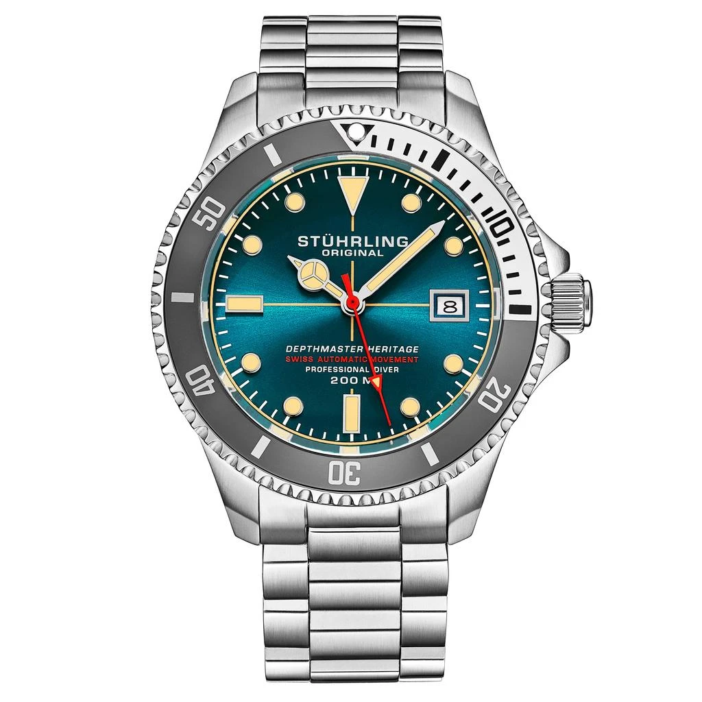 Stuhrling Original Swiss Automatic Depthmaster Heritage 883H 42mm Diver 7