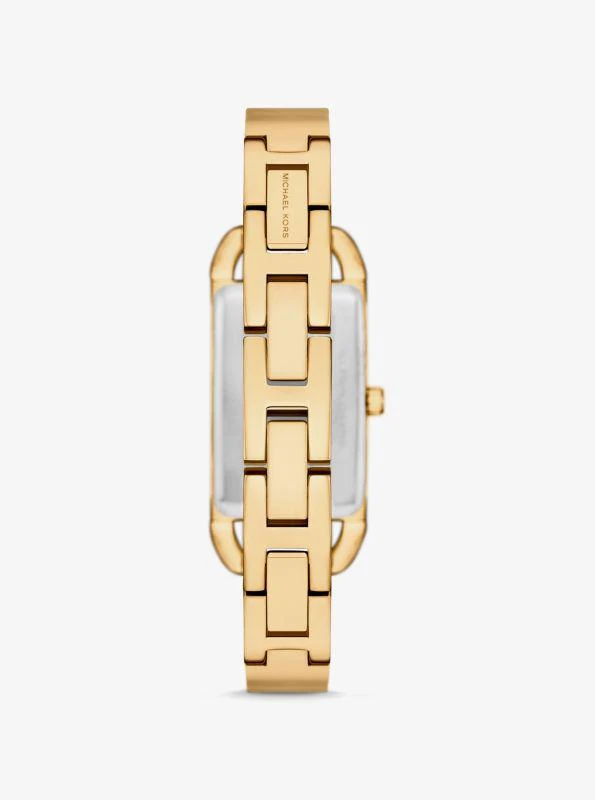 Michael Kors Mini Empire Pavé Gold-Tone Bangle Watch 3