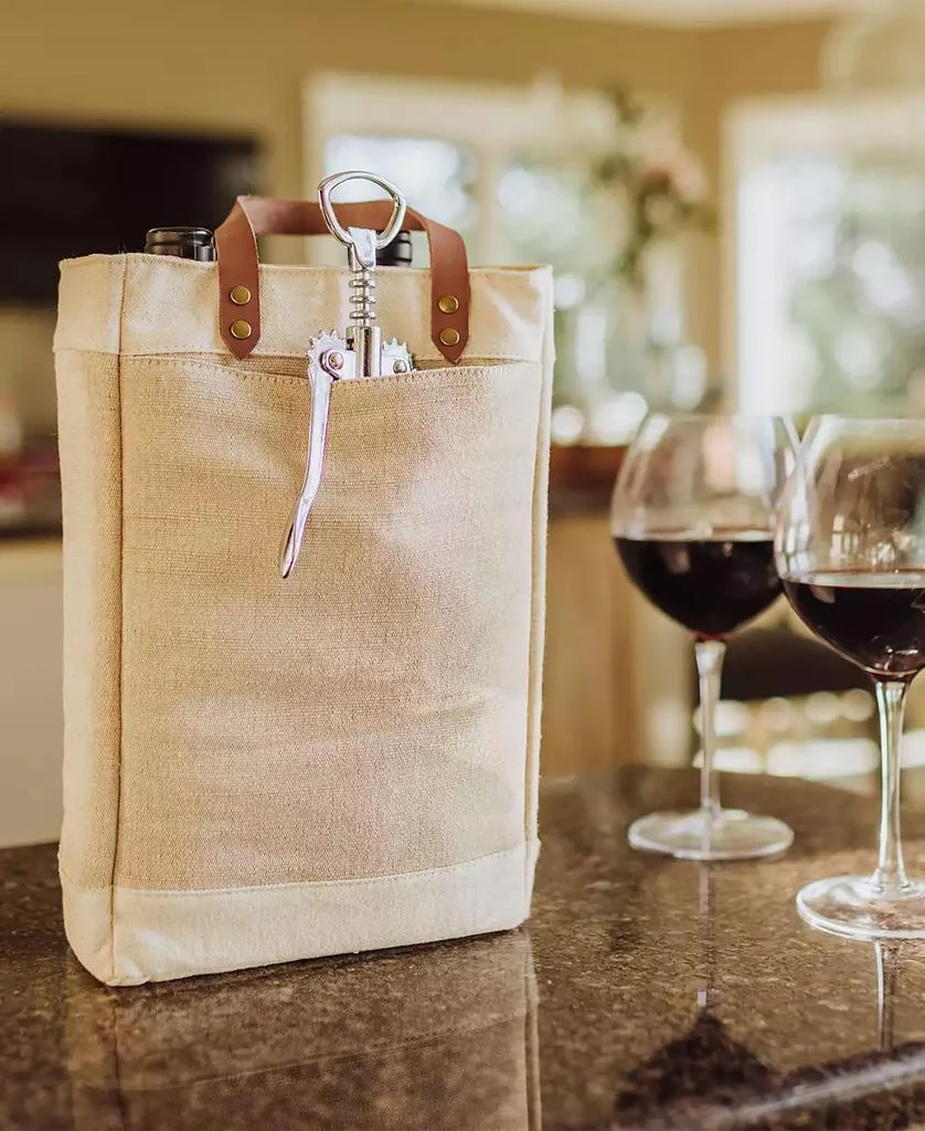 Legacy Legacy Pinot Jute 2 Bottle Insulated Wine Bag 9