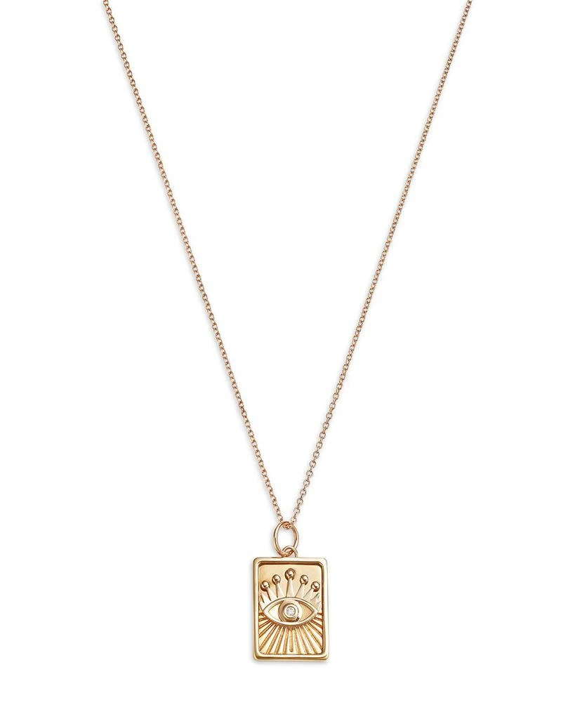 Moon
Meadow Charm Collection 14K Yellow Gold Diamond Evil Eye Charm 4