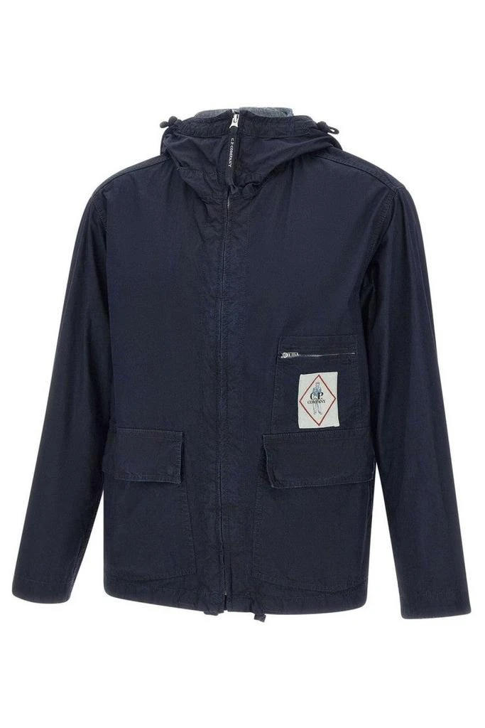 C.P. Company Hooded Padded Jacket with Zipper Closure