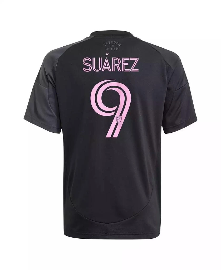 Adidas Big Boys and Girls Luis Suárez Black Inter Miami CF 2025 The Fortitude Kit Replica Player Jersey 3