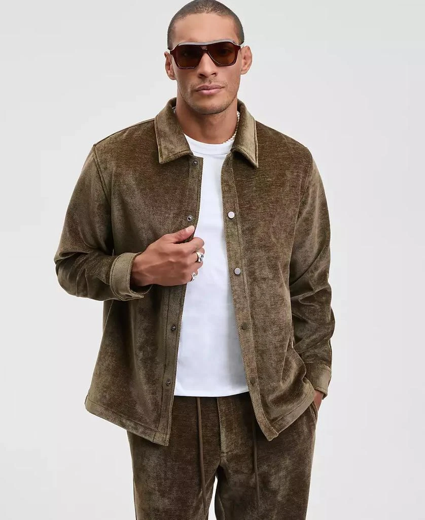 Mode of One Men
s Relaxed Fit Snap Front Soft Overshirt, Macy
s Exclusive 1