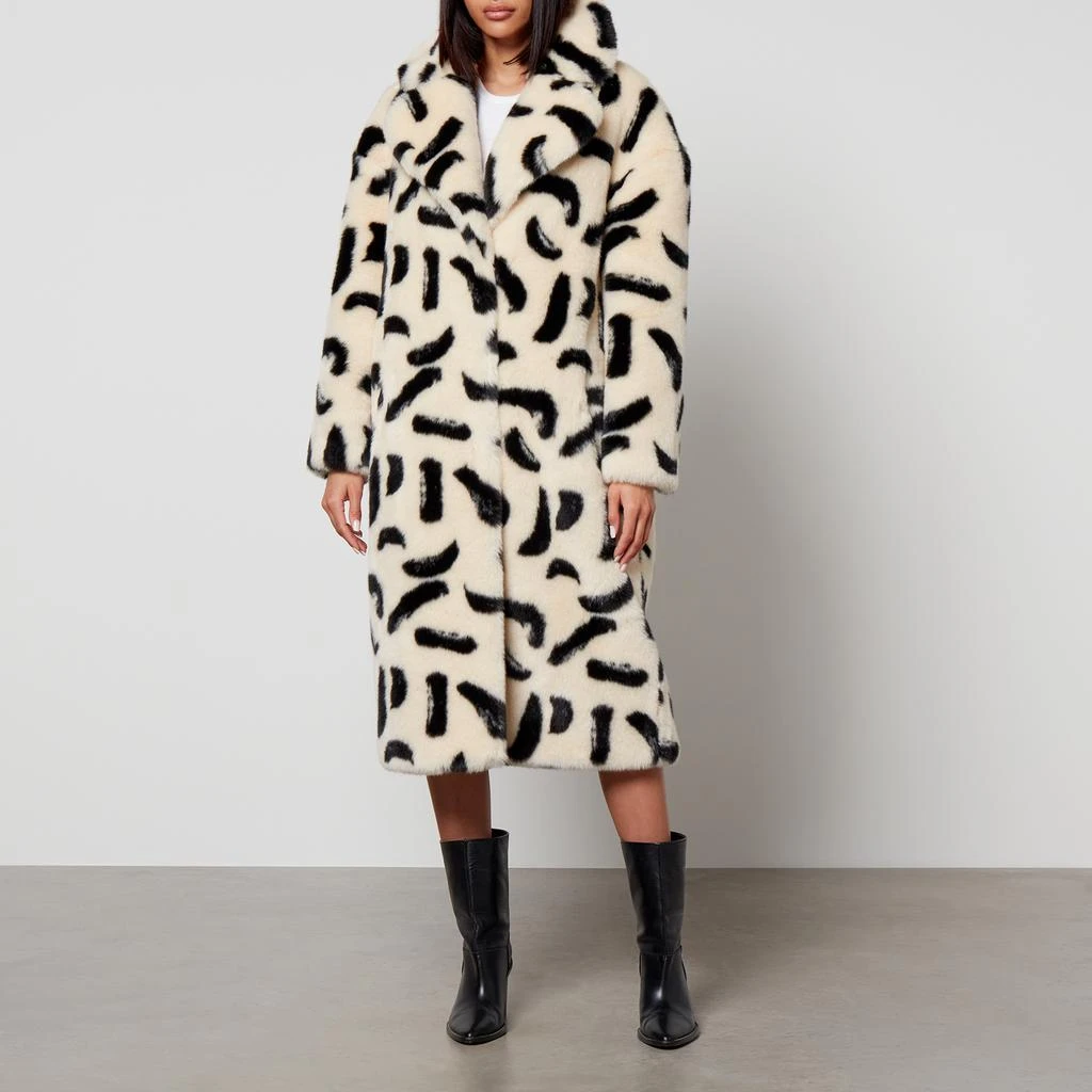 Jakke Katie Printed Faux Fur Coat 1