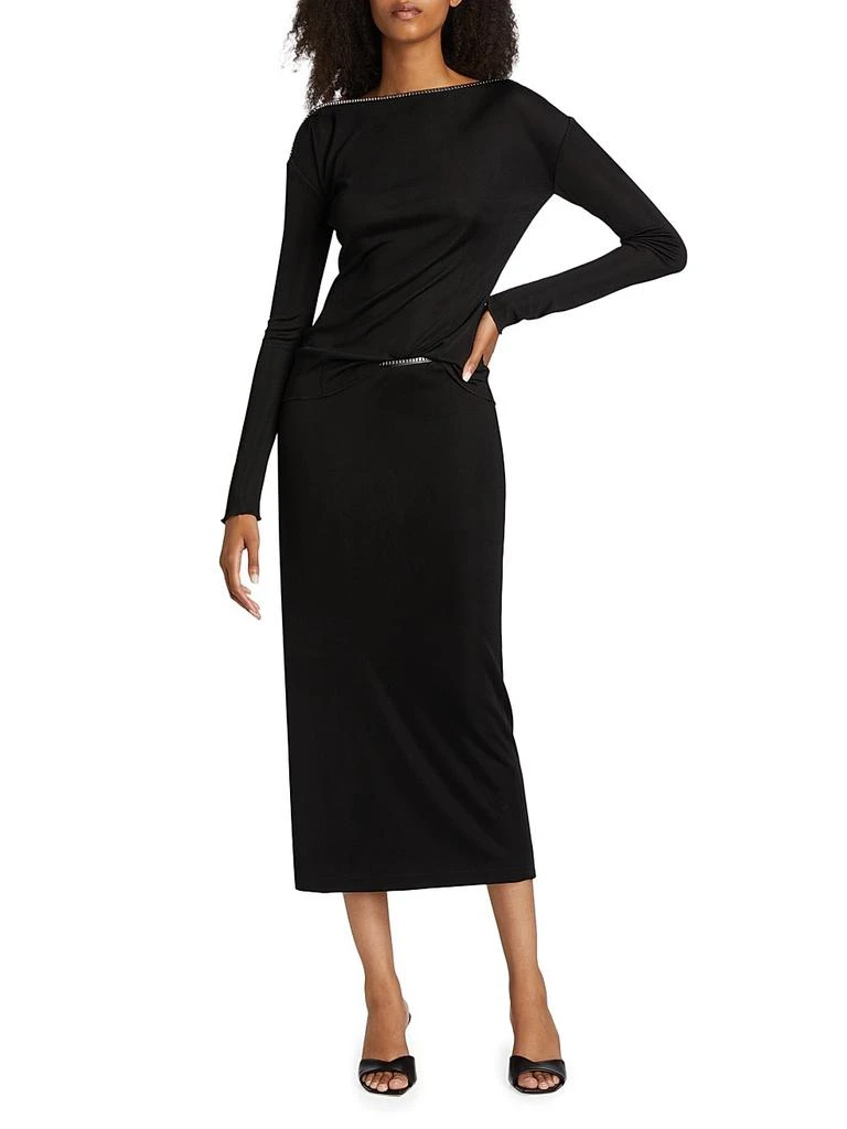 Rag & Bone Gwenyth Embellished Midi-Skirt 2