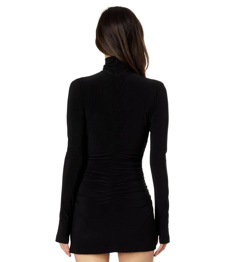 Norma Kamali Long Sleeve Turtleneck Super Mini Dress