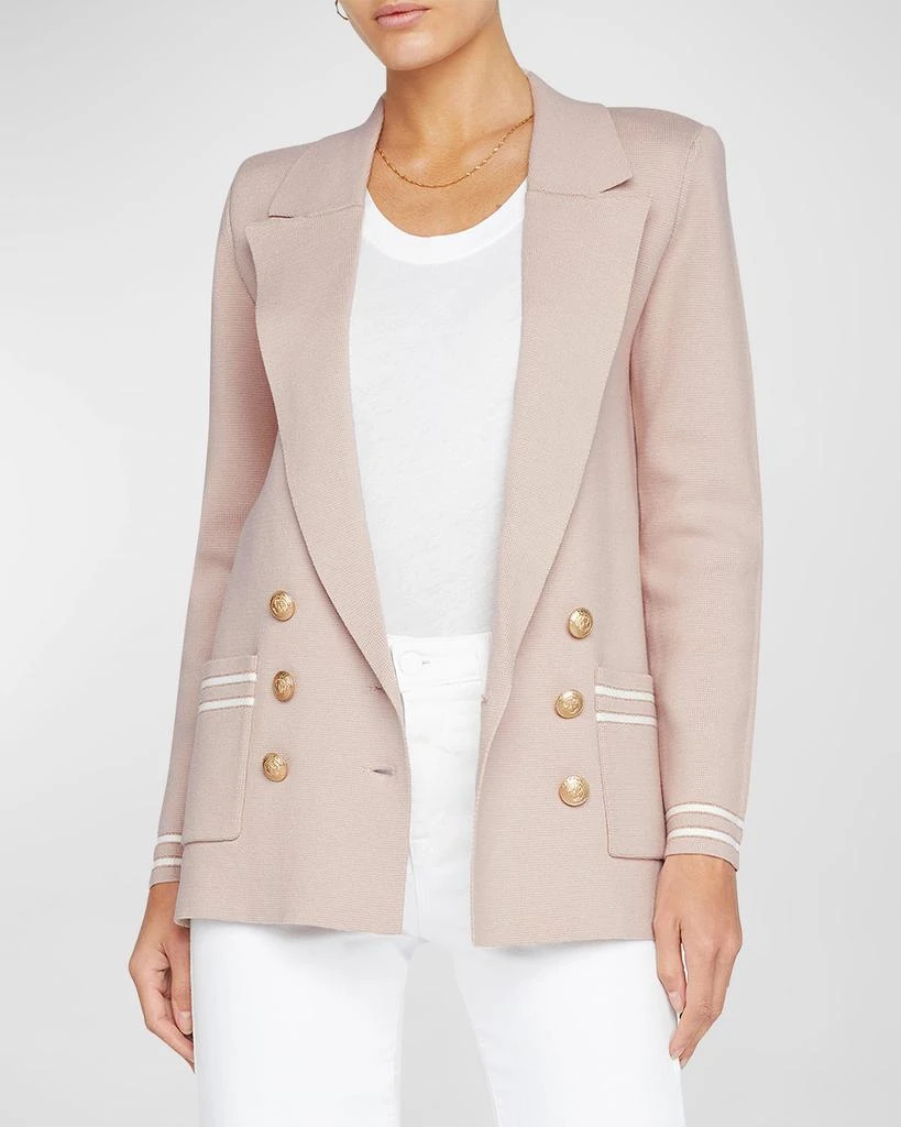 L'Agence Eileen Knit Boyfriend Blazer 1