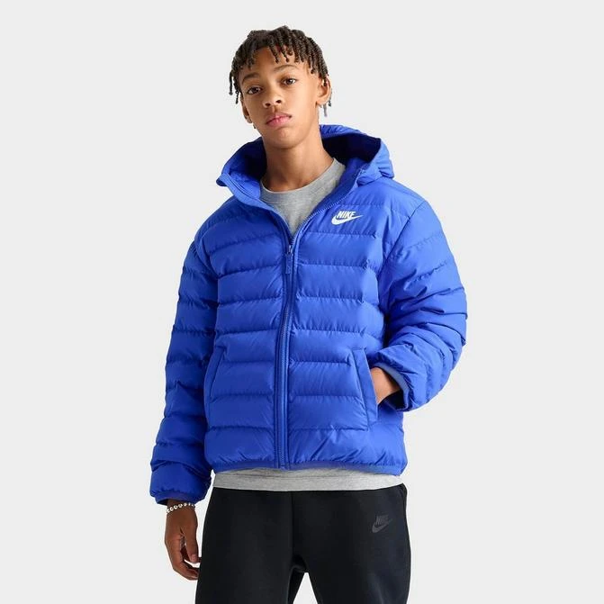 NIKE Kids' Nike Sportswear Lightweight Synthetic Fill Hooded Jacket 1