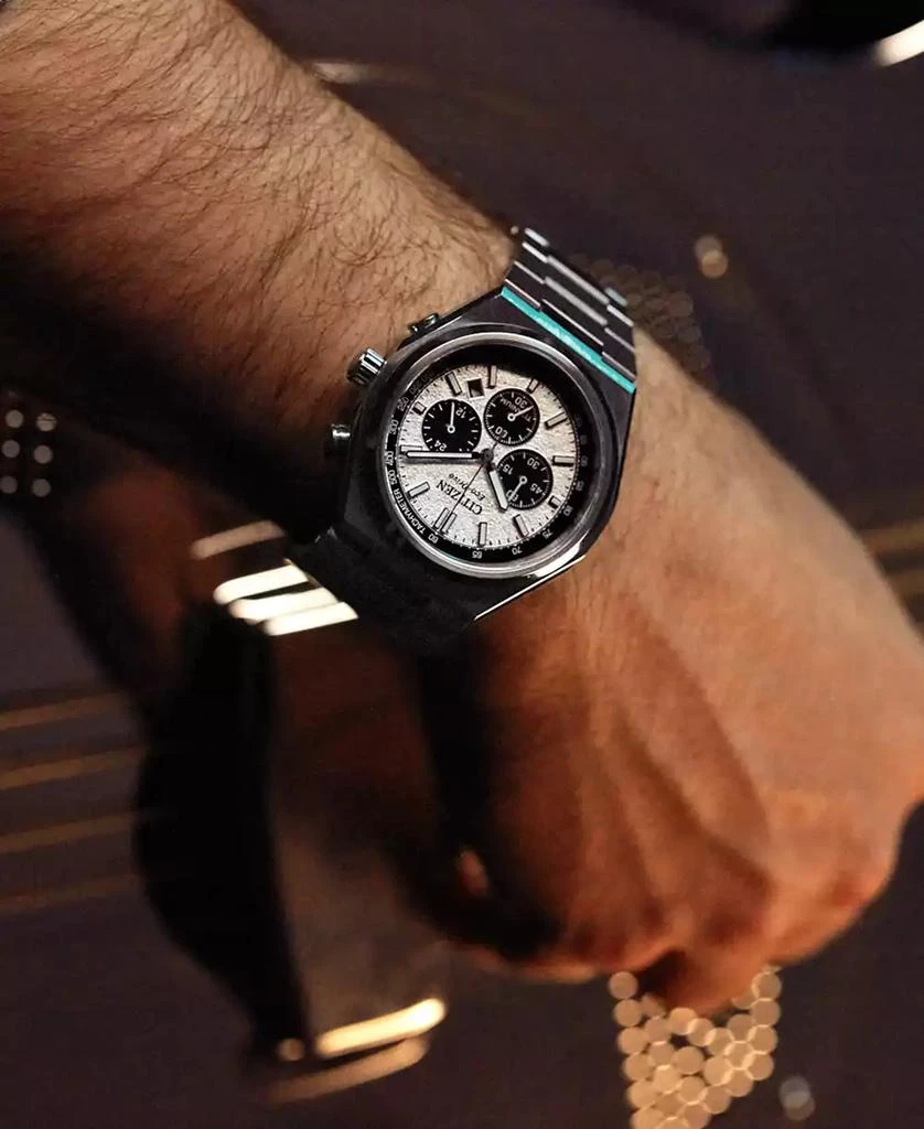 Citizen Eco-Drive Men's Chronograph Zenshin Super Titanium Bracelet Watch 43mm 6