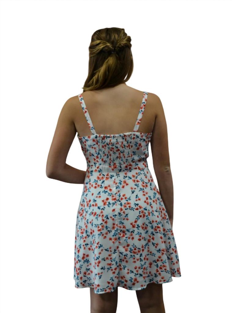 cupcakes and cashmere Cupcakes And Cashmere - Floral Print Tie Front Mini Dress