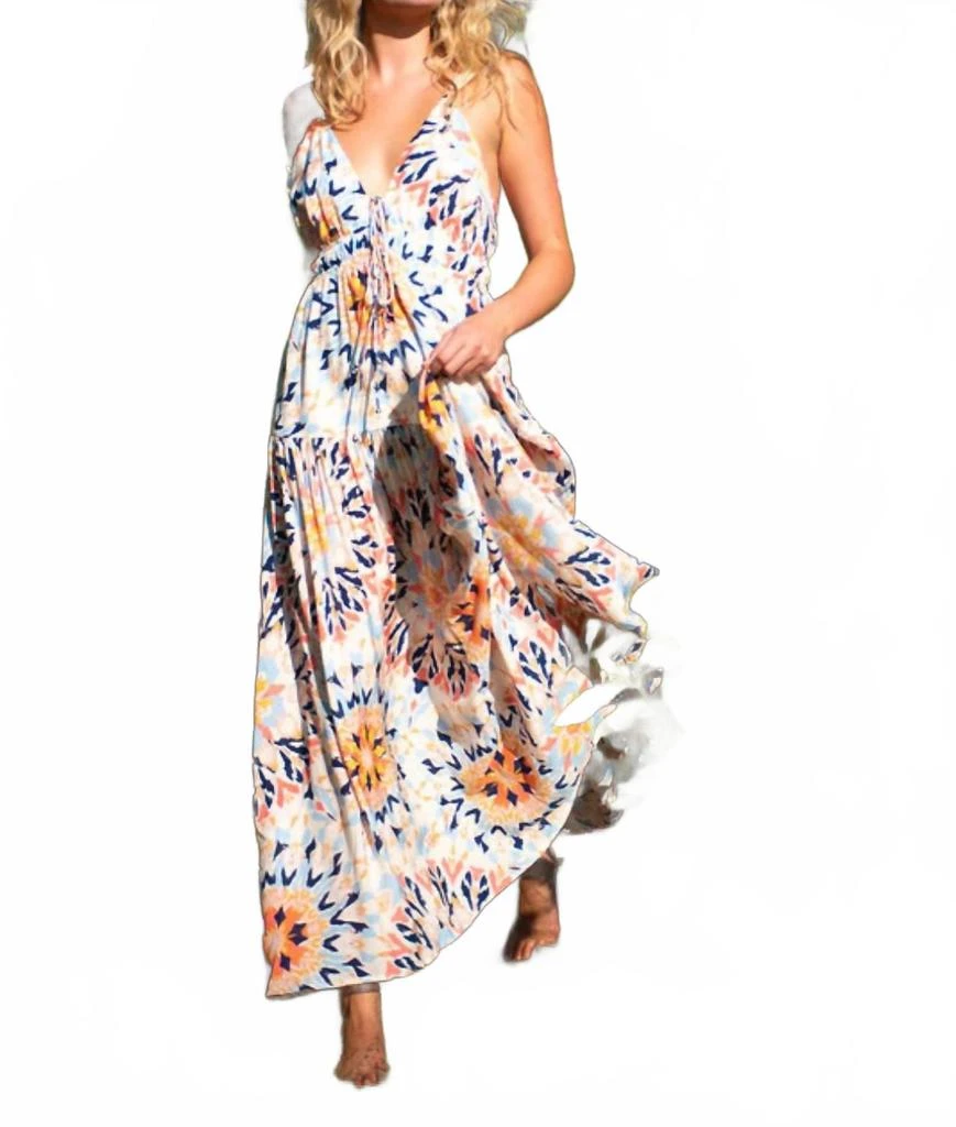 chinese dress ladies Maison Hotel Kaleidoscope Calista Dress-Rust Petunia  Zest