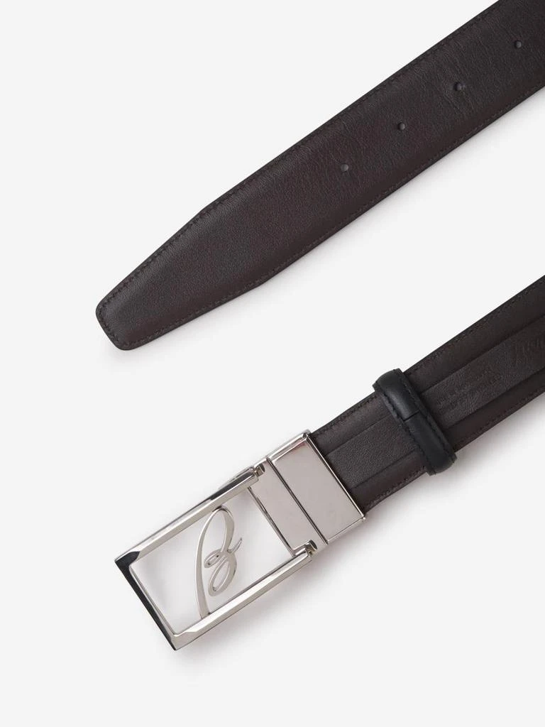 Brioni Brioni Leather Logo Belt 4