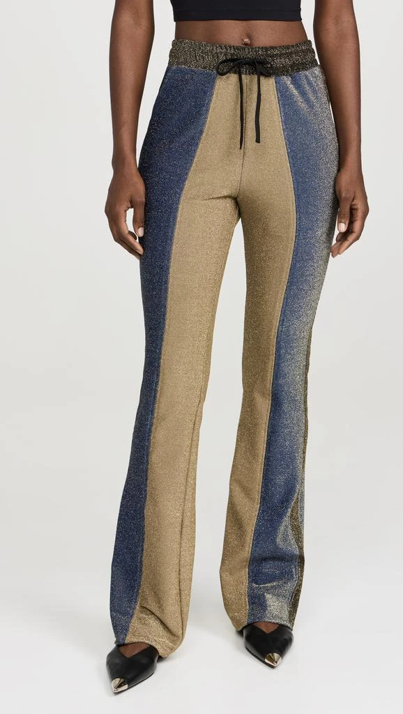 BruceGlen Metallic Drawstring Track Pants 6