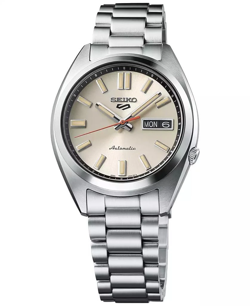 Seiko Men's Automatic 5 Sports Midsize Stainless Steel Bracelet Watch 37mm 1