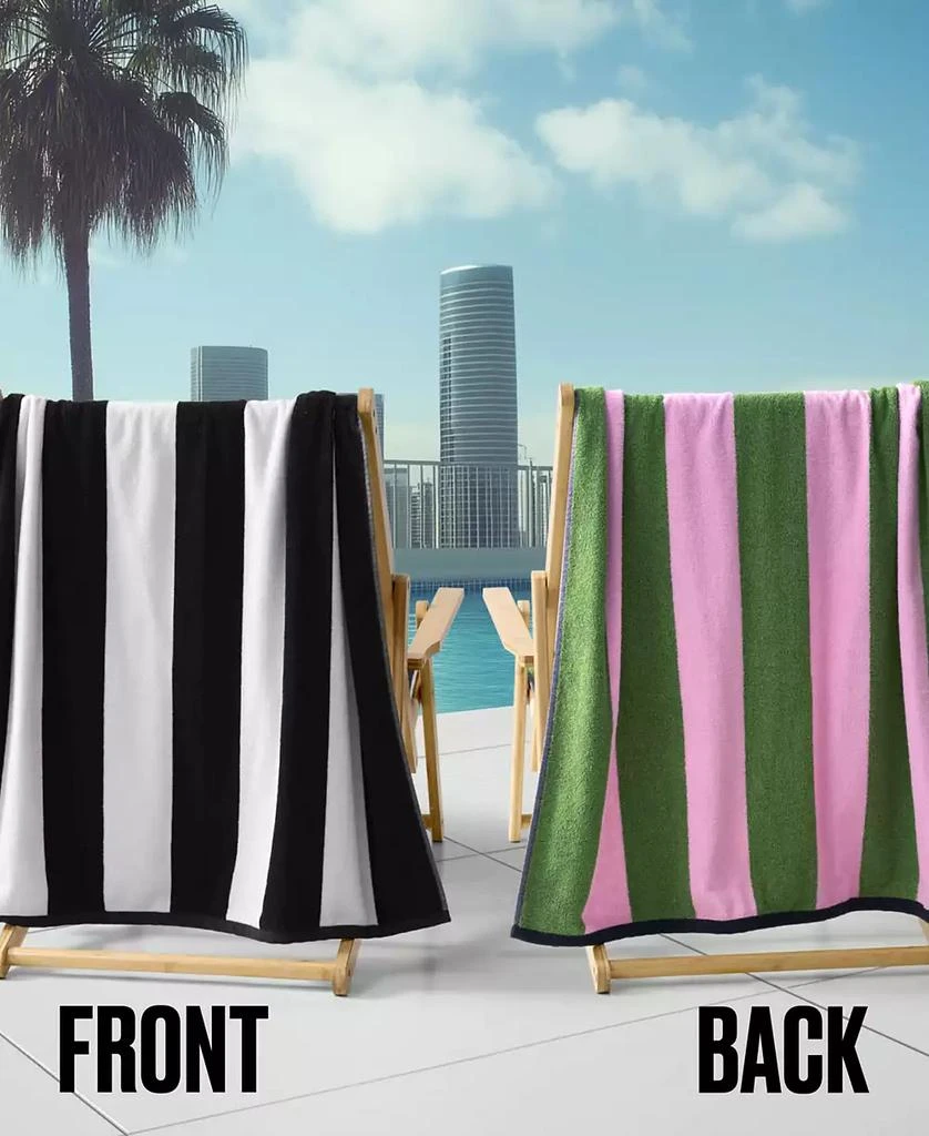 Juicy Couture Reversible Cabana Cotton Beach Towel,  36" x 72" 4