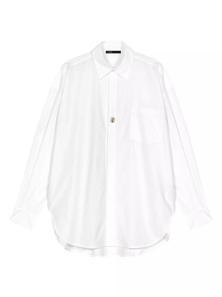 Maje Oversized Poplin Shirt