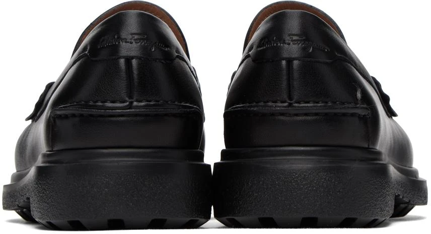 Salvatore Ferragamo Black Leather Loafers 2