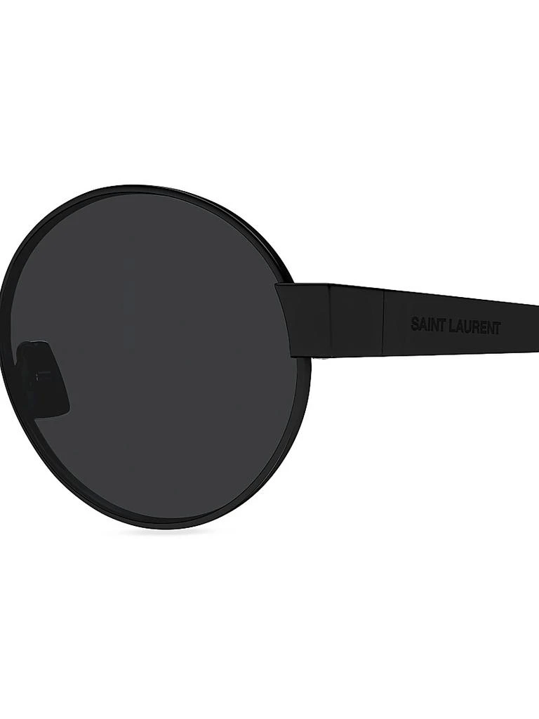 Yves Saint Laurent Feminine Fashion Icons 55MM Oval Metal Sunglasses 3