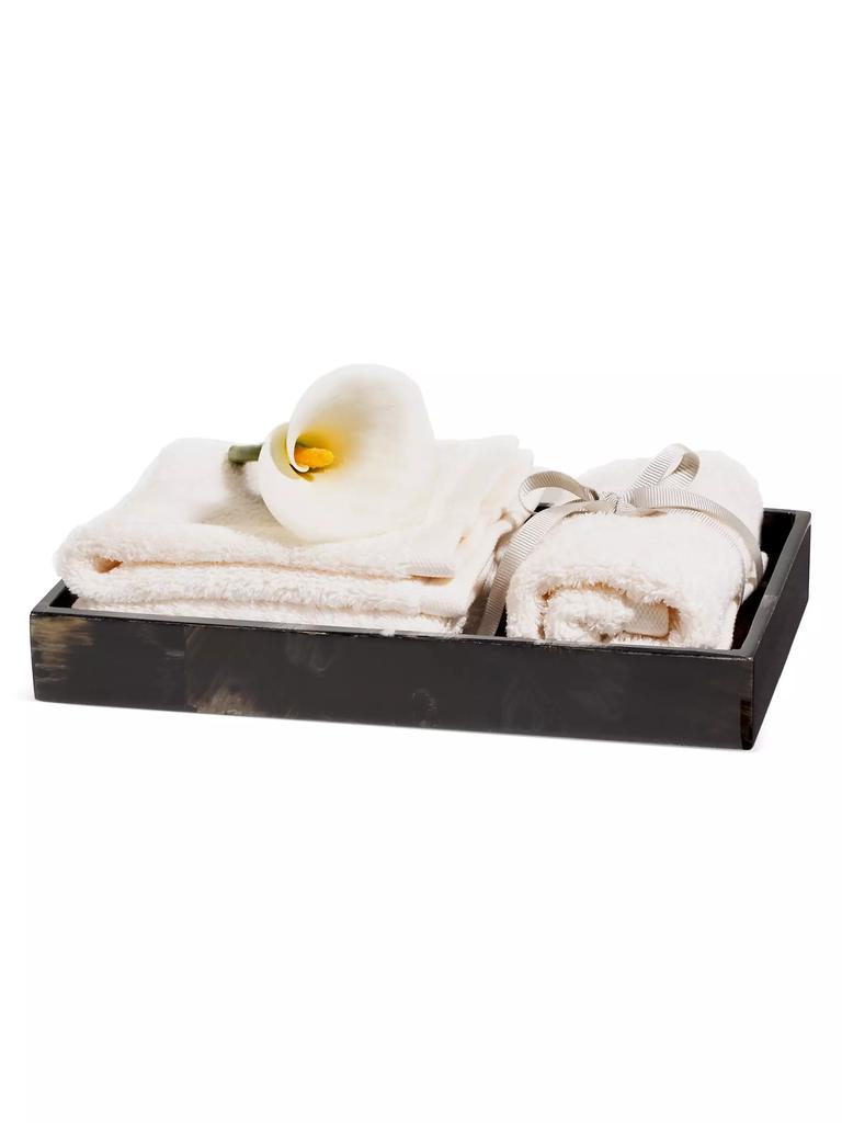 LADORADA Horn Veneer Bath Tray