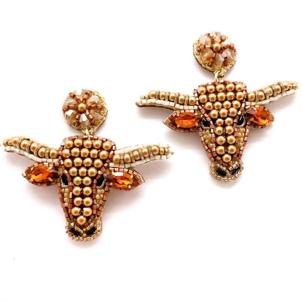 ALLIE BEADS Allie Beads - Steer Earrings 1