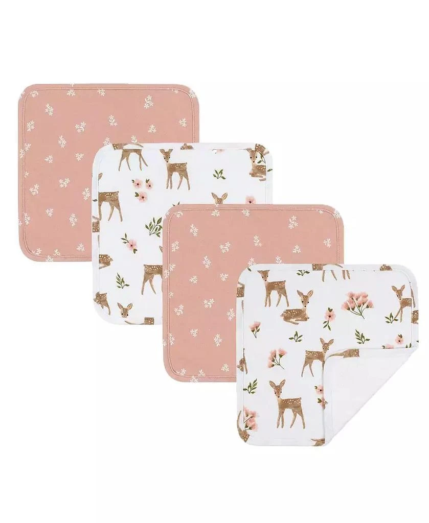 Living Textiles Infant 5pc cotton hooded towel and washcloth Bath Gift Set 2