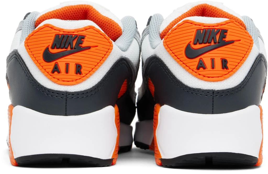 NIKE Gray & White Air Max 90 Sneakers 2