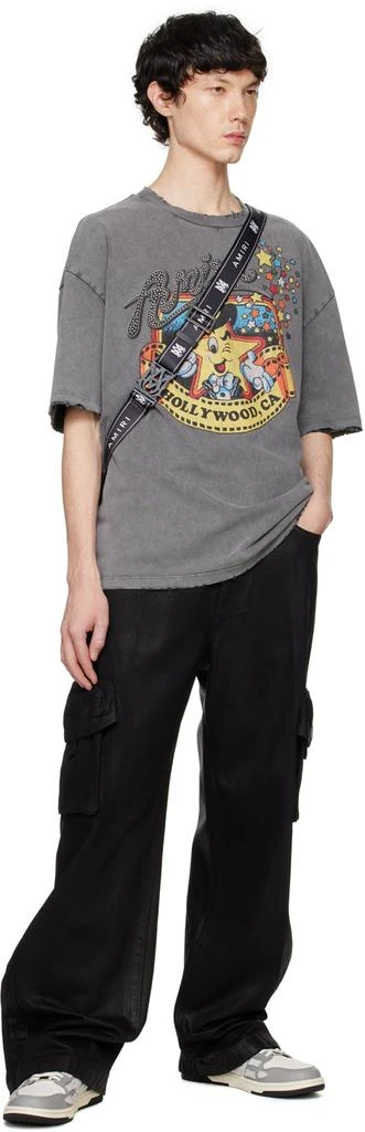 AMIRI Gray Mr. Hollywood Oversized T-shirt 4