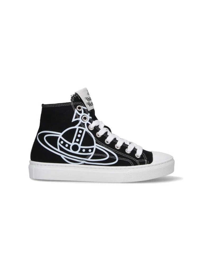 Vivienne Westwood High-Top Sneakers With Planet Graphic 1