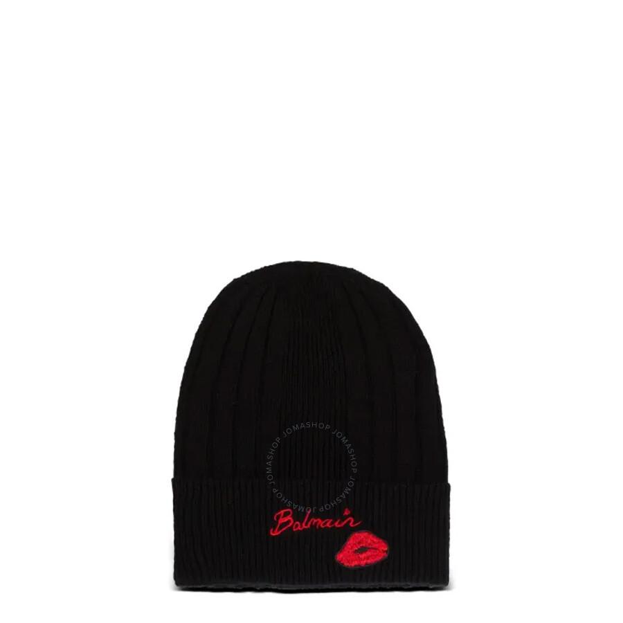 Balmain Logo-Embroidered Beanie