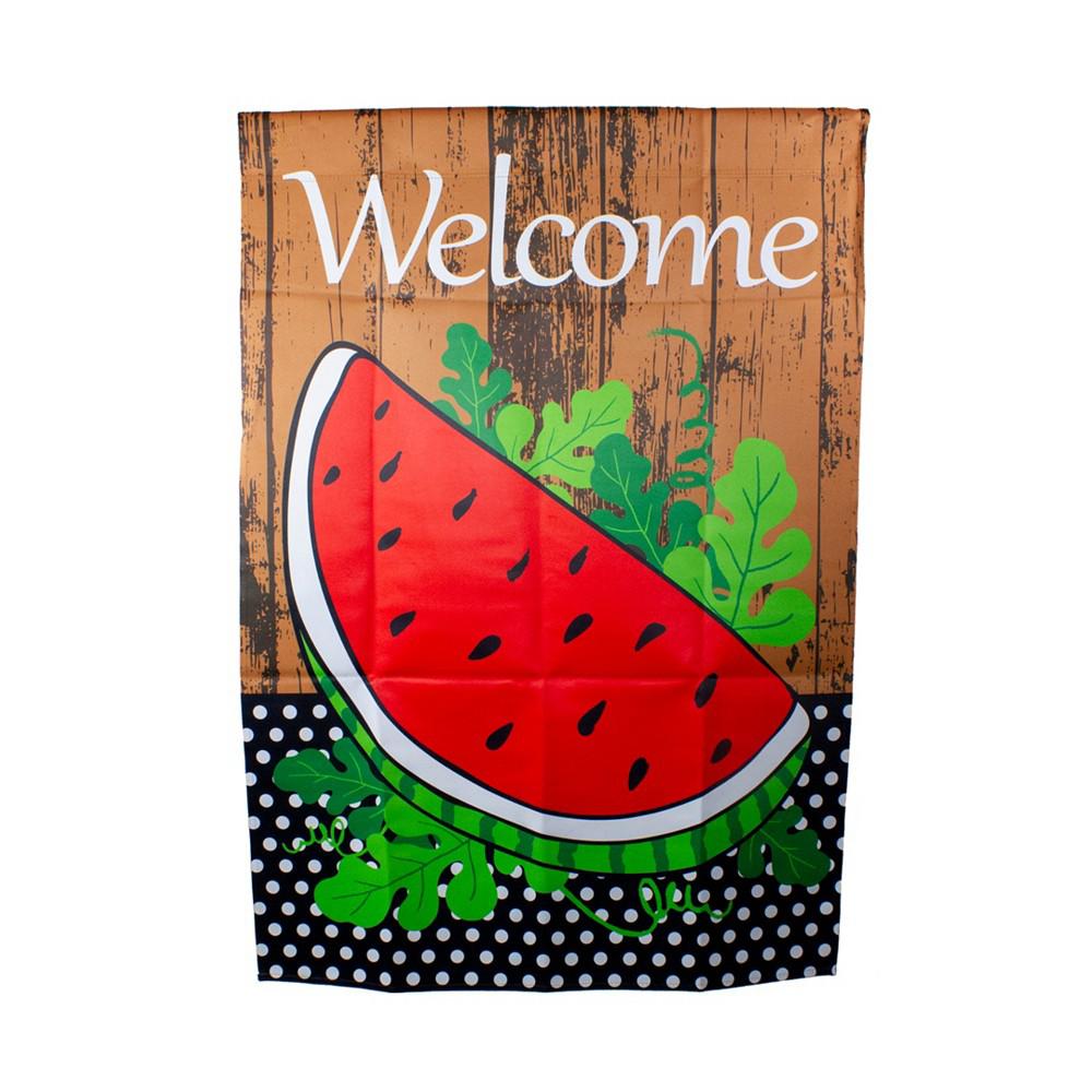 Northlight Welcome Watermelon Slice Spring Outdoor House Flag 28" x 40"