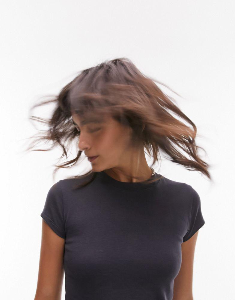 Topshop Topshop everyday tee in slate - T-Shirts - BeyondStyle