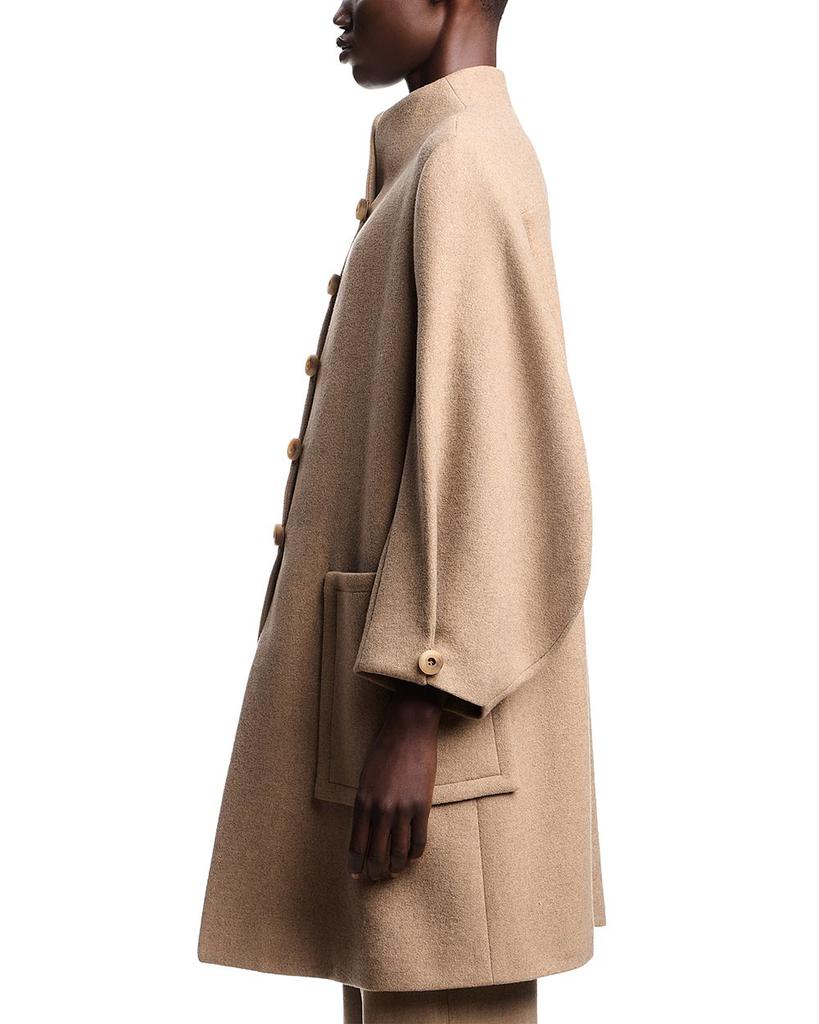 Emporio Armani Mock Neck Coat - Coats - Free Shipping - BeyondStyle