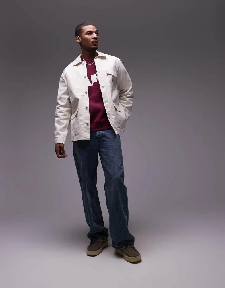 Levi's Levi's Workwear capsule broadway engineer coat in white 2