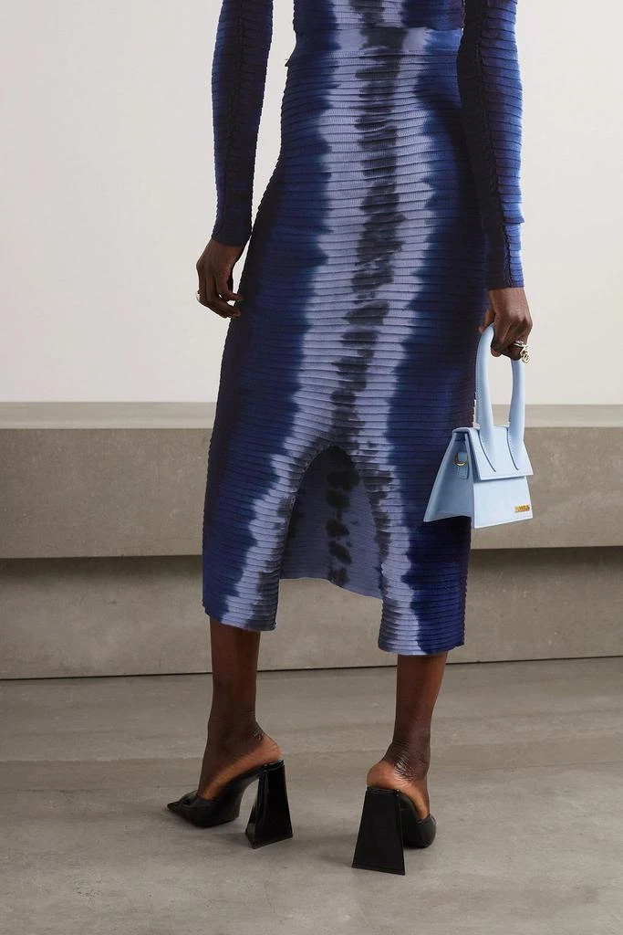Altuzarra Mosiya pintucked tie-dyed knitted skirt 3