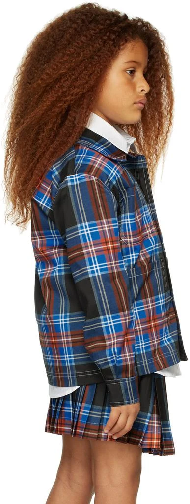 Charles Jeffrey Loverboy SSENSE Exclusive Kids Black Tartan Jacket 4