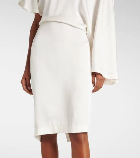 Stella McCartney Asymmetric crêpe satin midi dress 5