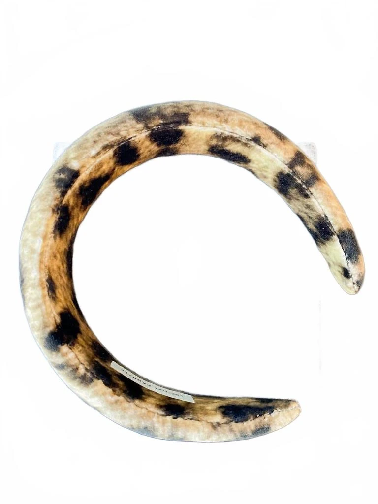 Loeffler Randall Bellamy Oversized Headband In Leopard 1