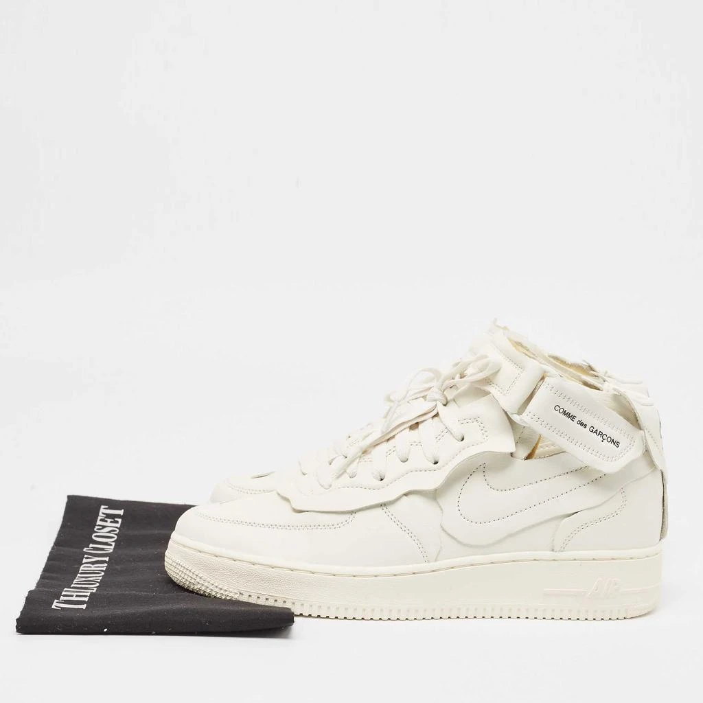 NIKE Nike Air Force  White Leather Air Force1 Mid Comme Sneakers Size 42.5 9