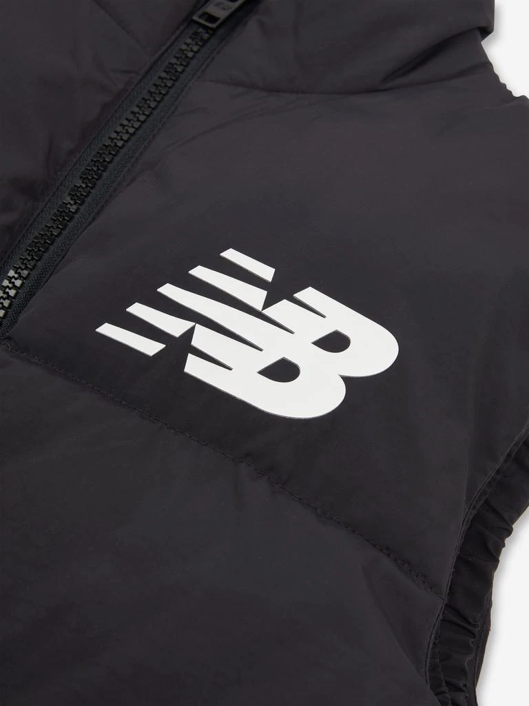 New Balance New Balance Boys Logo Quilted Gilet in Black 5