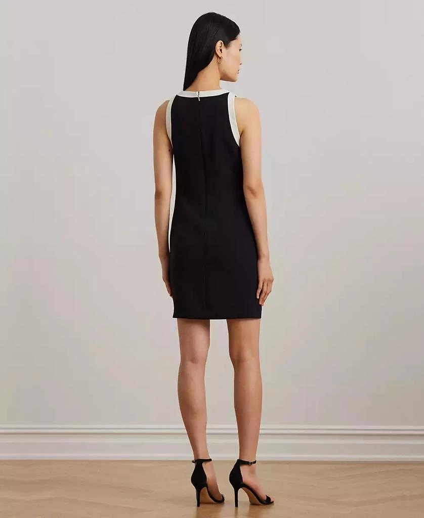 Ralph Lauren Women's  Two-Tone Crepe Sleeveless Shift Dress 2